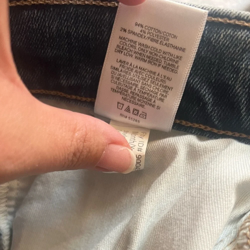 Express Mom Shorts Super High Rise Denim Shortie Women’s Size 8 - Picture 6 of 6